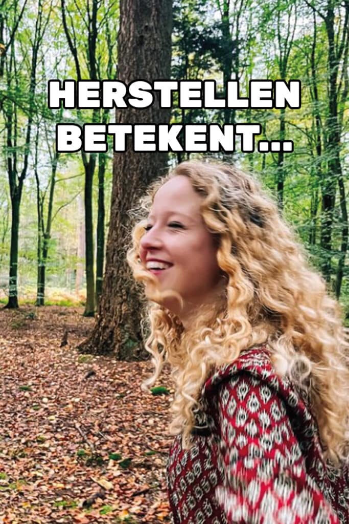 Herstellen van een eetstoornis betekent…